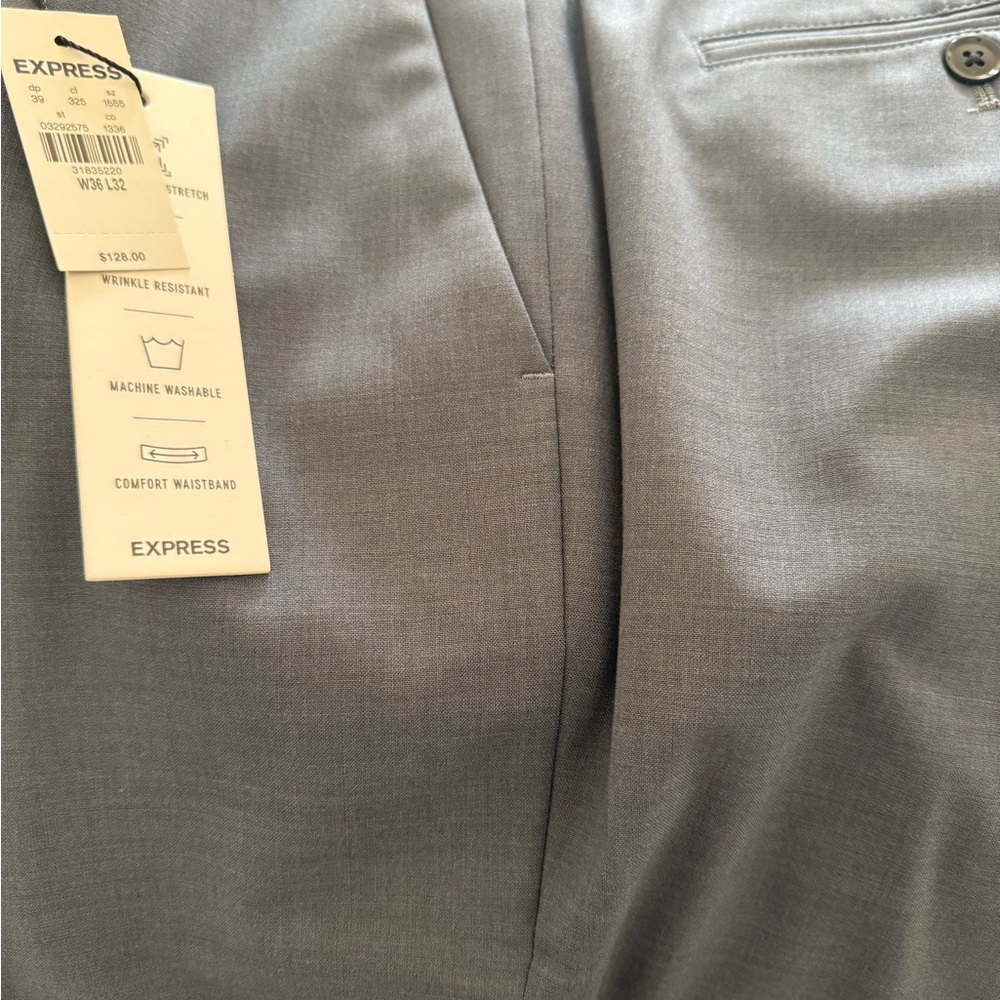 Express Light Blue/Gray Full Suit